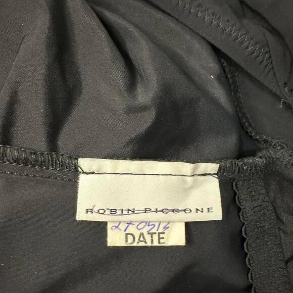 Robin Piccone One Piece Bathing Suit Black Backless Swimsuit Size Small/Medium - Picture 3 of 5